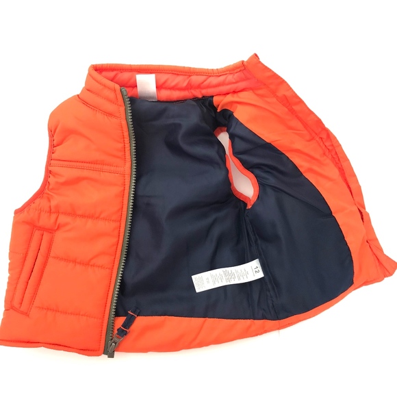 Carter's Orange Puffer Vest - Picture 4 of 5